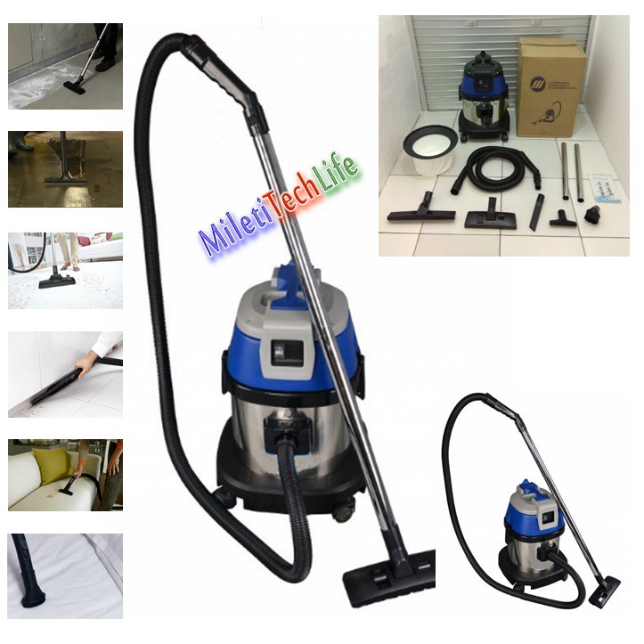 Vacuum Cleaner 15Liter Wet and Dry Heavy Duty Complete Accessories