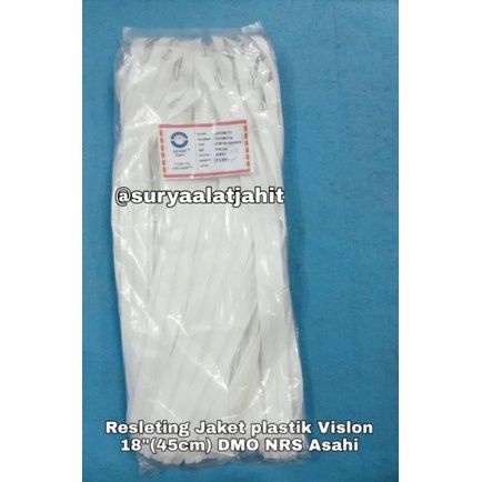 Resleting Jaket 45cm DMO NRS Asahi vislon @1lsn rp.29.000/12pcs