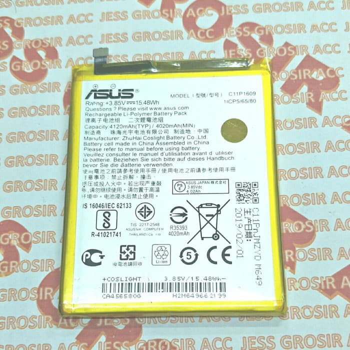 Baterai ASUS Zenfone 3 Max 5.5 Inchi , ZC553KL , X00DD , X00DDB , X00DD Battery Original C11P1609
