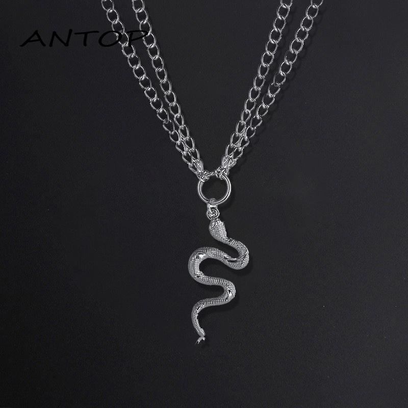 Korea Kalung Pria Dan Wanita Gaya Hip-hop Klavikula Liontin Fashion Aksesoris ANTOP