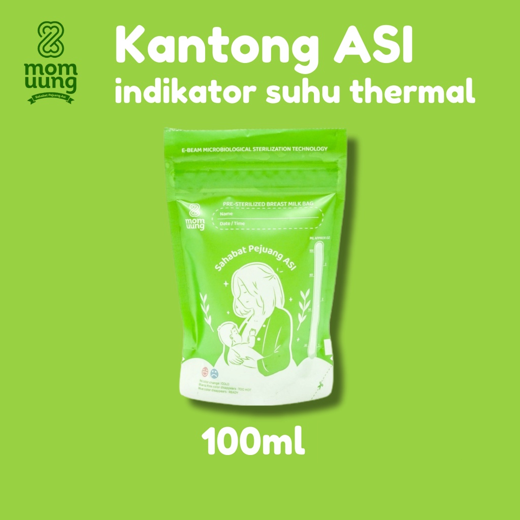 ASI Bag Kantong ASI Mom Uung Kantong Indikator Suhu Thermal Susu 100ml