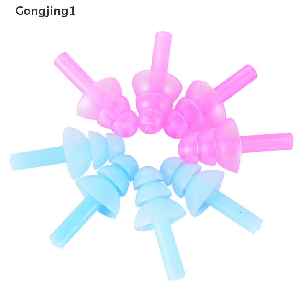 Gongjing1 4PCS Earplugs Bahan Silikon Anti Bising Untuk Tidur