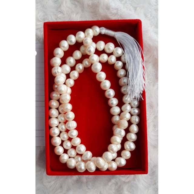 Tasbih 99 butir mutiara air tawar lombok asli