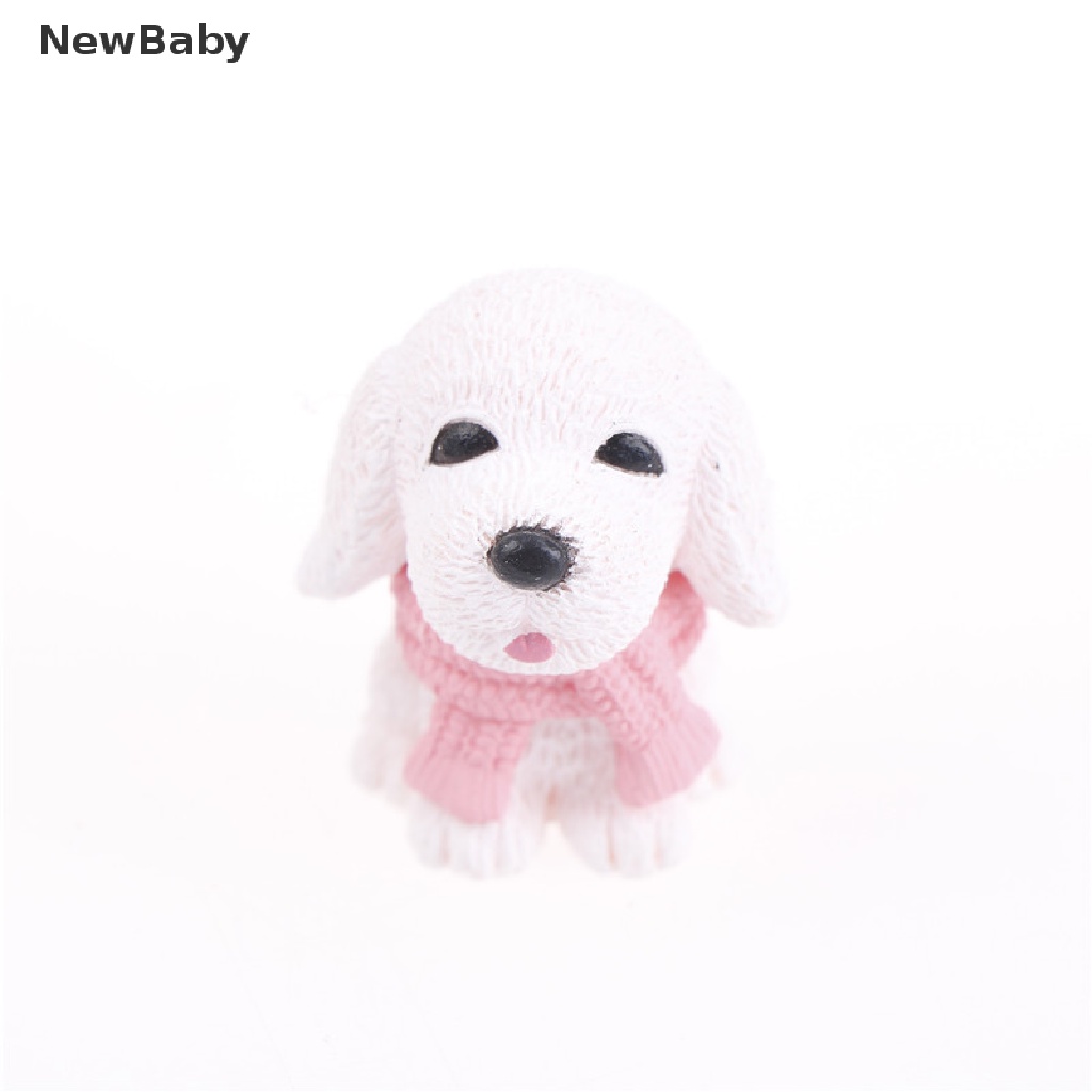 Newbaby 4pcs Miniatur Anjing Bahan Resin Untuk Dekorasi Taman Minifairy Gardenrumah Boneka