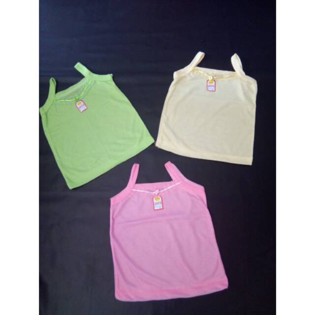 Singlet Anak Perempuan , Tank Top anak Perempuan , Elet Warna