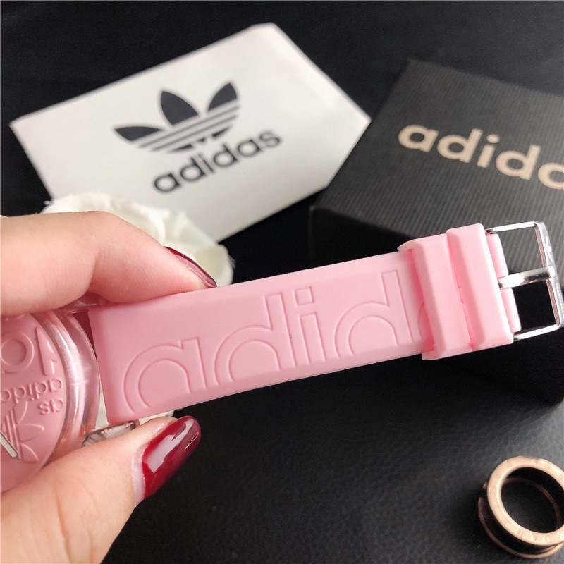 [BEST SELLER] [TERMURAH]Adidas Crystal Transparan Jam Tangan Wanita Rubber Strap