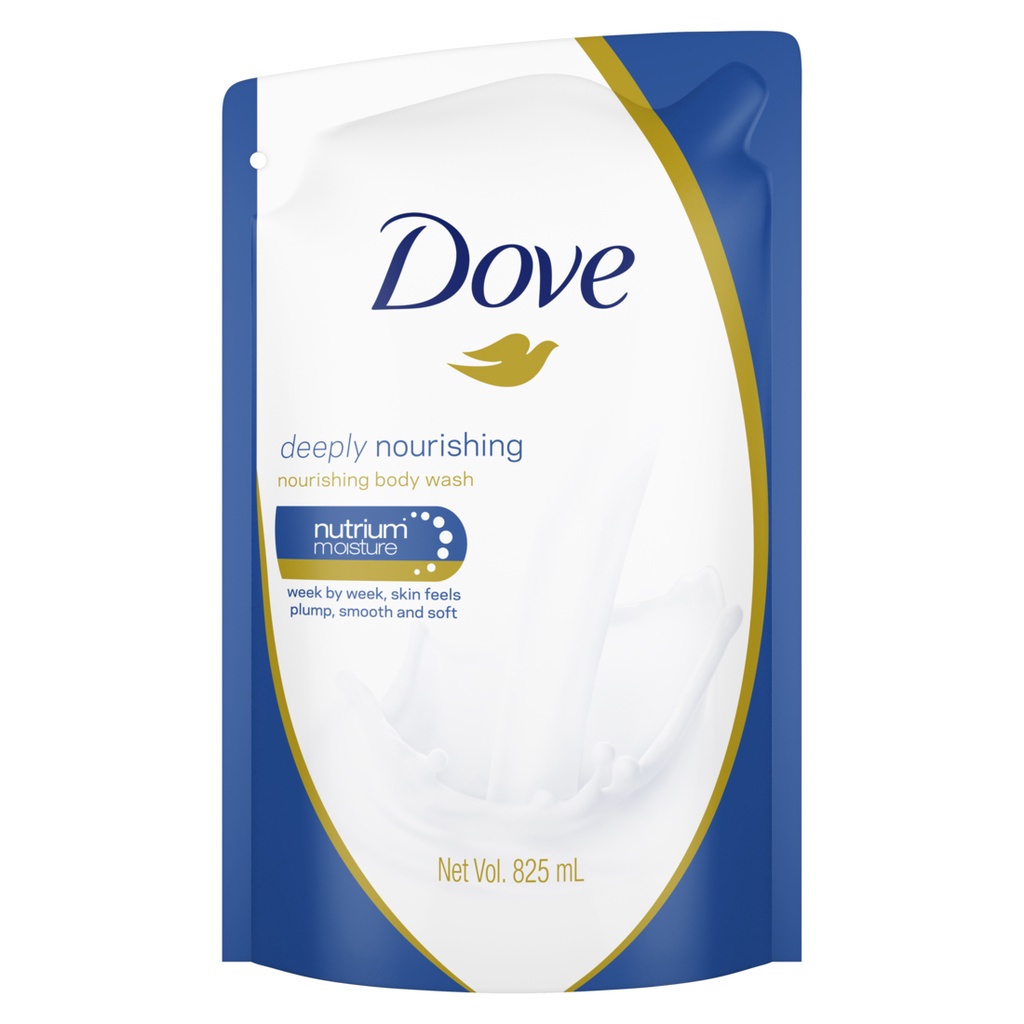 DOVE DEEPLY NOURISHING BODY WASH REFILL 825ML -NJ