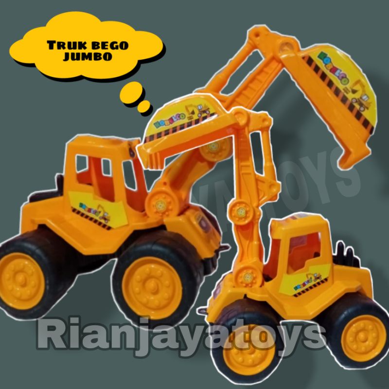 Mainan Anak Mobil Truck Bego Besar/ Truk Bego/ Truk Konstruksi Warna Kuning Murah