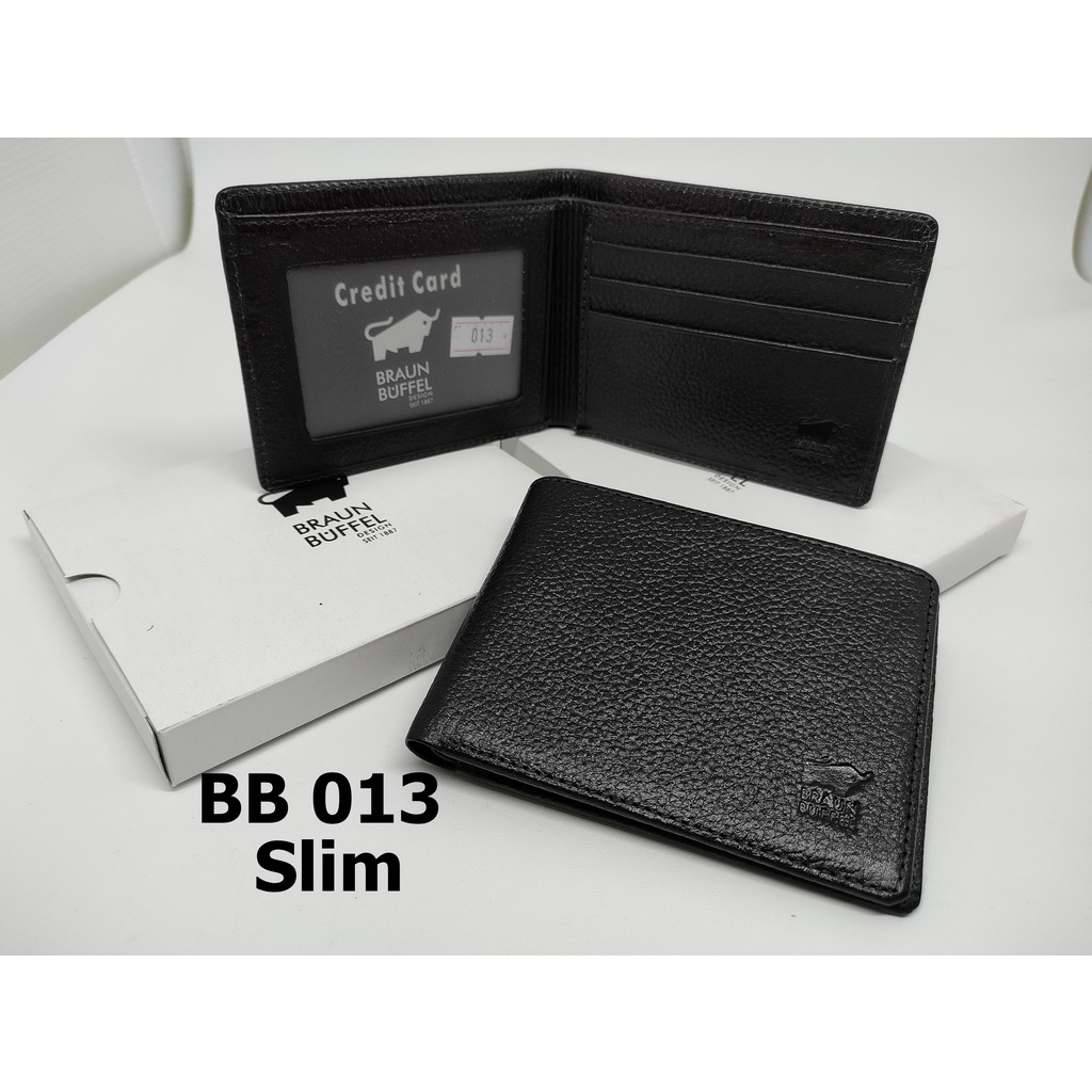 Dompet Mini Kecil Slim Pria BB 013 - Model Tidur - Kulit Import - Dompet Mini Kecil Slim