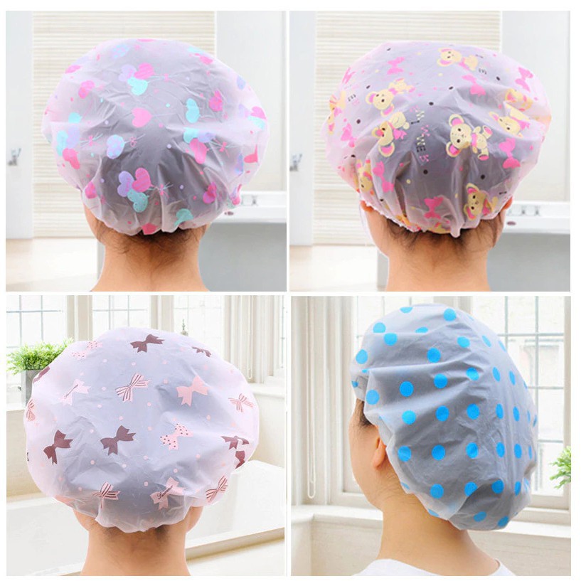 Shower Cap Karakter / Topi Mandi Penutup Rambut