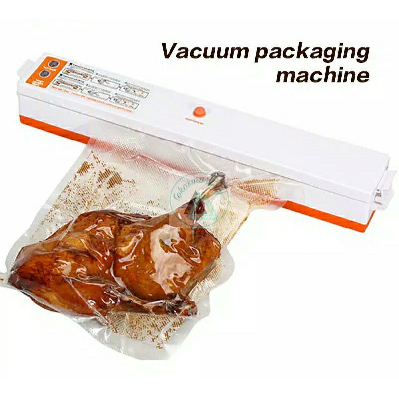 Mesin Pembungkus Makanan / Vacuum Sealer Elektrik Plastik 220V 100W