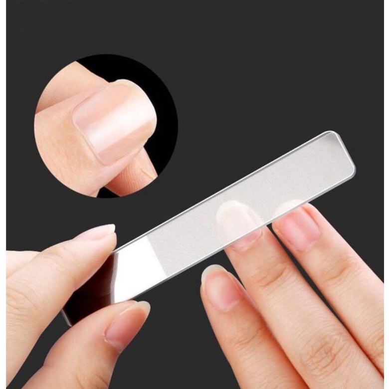 Pengkilap Kikir Kuku Kaca Nano Glass Nail File Manicure Nail Art Glowing