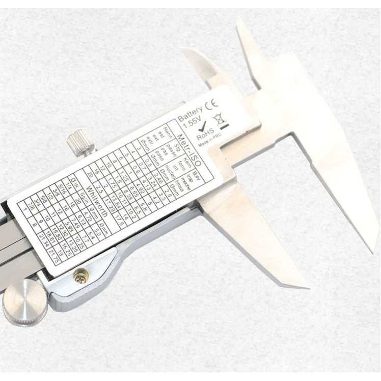 Jangka Sorong Digital LCD Vernier Caliper Silver