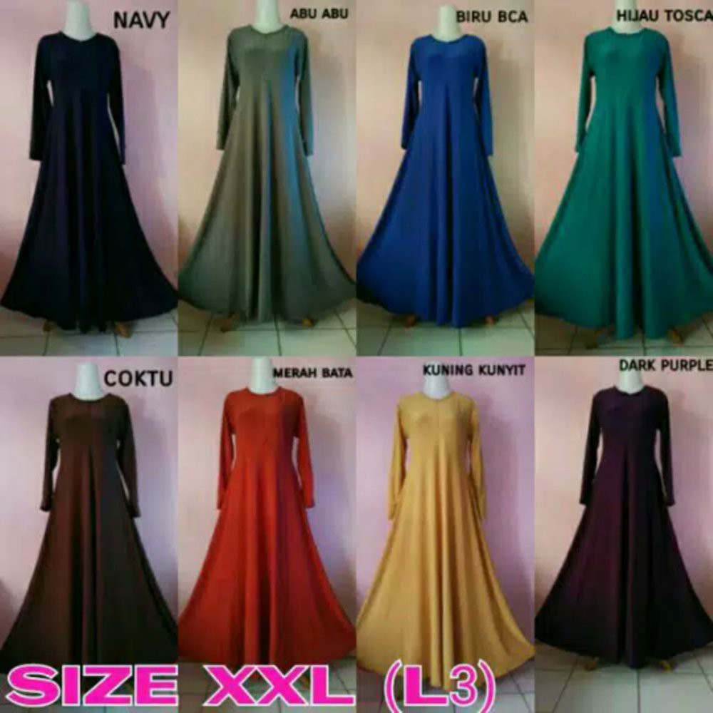limited edition gamis jersey polos premium umbrella JUMBO dress kekinian