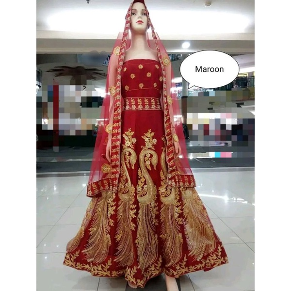 lehengga merak india sarung pengantin pakaian adat india pernikahan wedding lehengga merak lengga