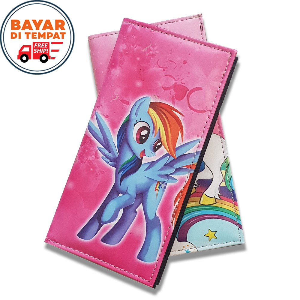 SHOPEE 7.7 BOMBASTIS SALE!! DOMPET ANAK PEREMPUAN DOMPET PANJANG DOMPET KARAKTER DOMPET WANITA DOMPET MOTIF PONI UNICORN + BOX