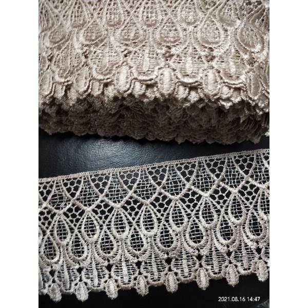 Renda bordir giper milo renda gyper renda bordir renda lebar renda mukena renda baju renda accesoris