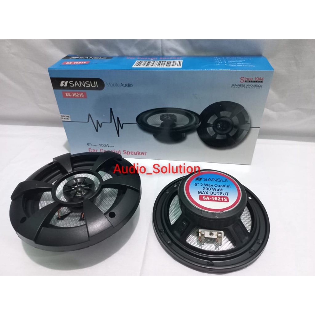 Speaker Coaxial 6 inch Sansui SA-1621S Original - Speaker Pintu Mobil 6" Sansui SA1621S UNIVERSAL