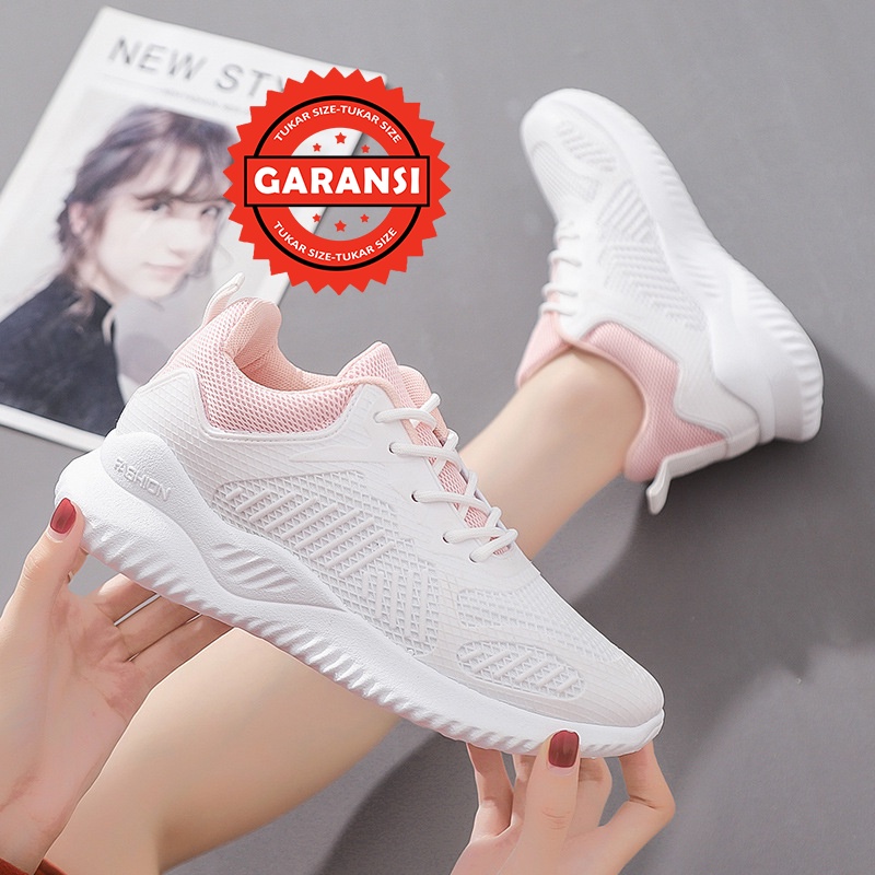 Sepatu Olahraga Wanita Putih Sneaker Sport Cewek Import Spatu Sneakers Wanita running Fashion SP-093