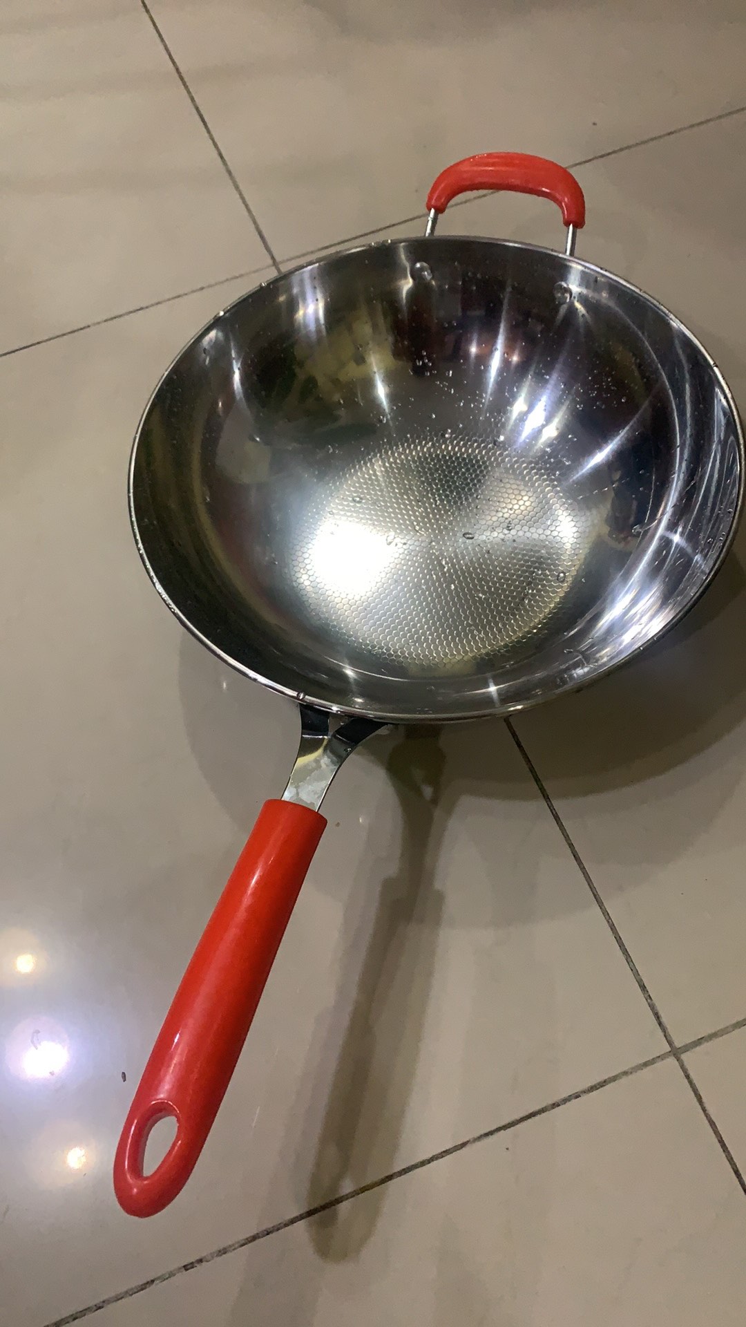 Gm Bear Wajan Wok Stainless Steel 32cm 1297 - Wajan Penggorengan Teflon Wok 32cm