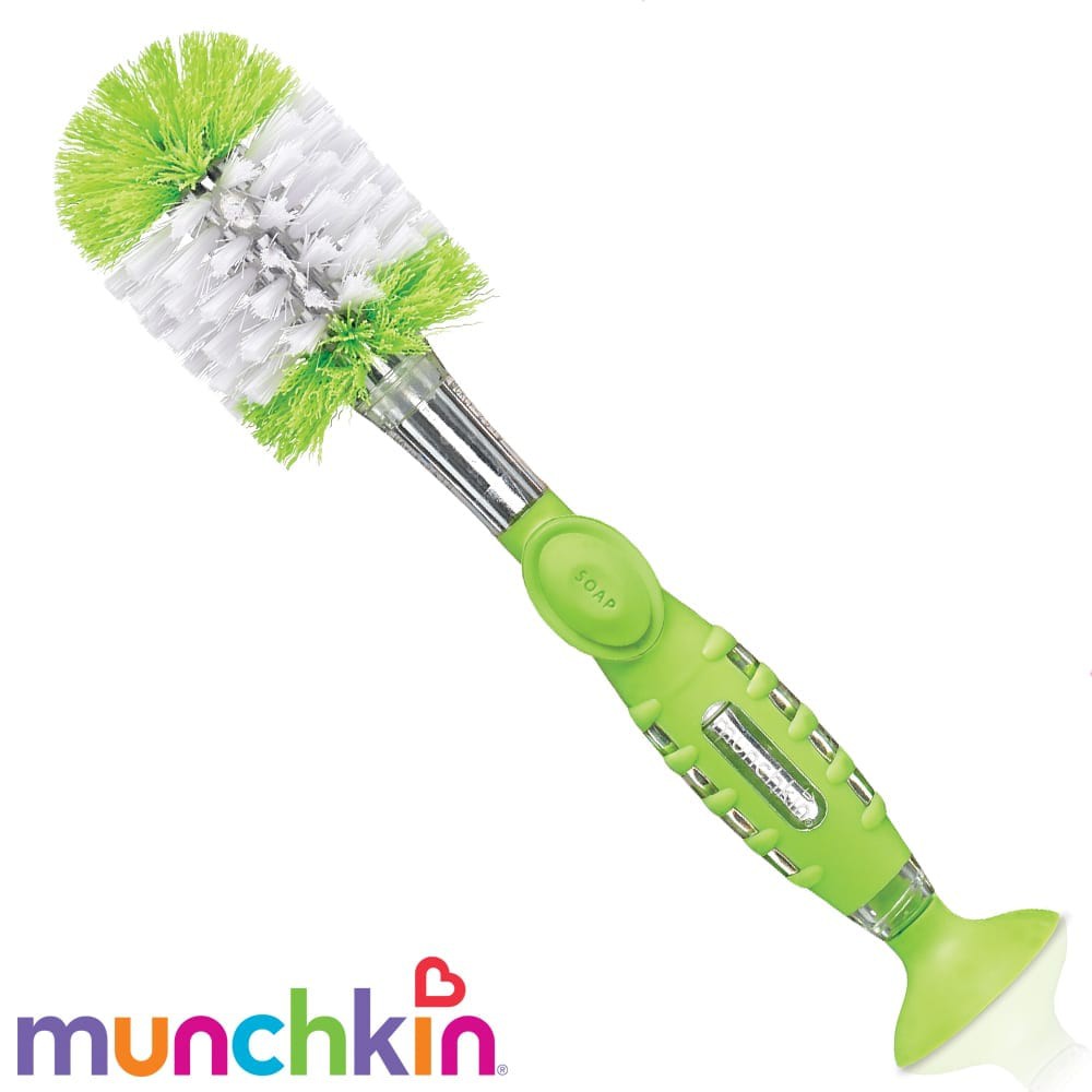 Munchkin Soap Dispensing Bottle Brush (Bisa Diisi Cairan Pembersih)