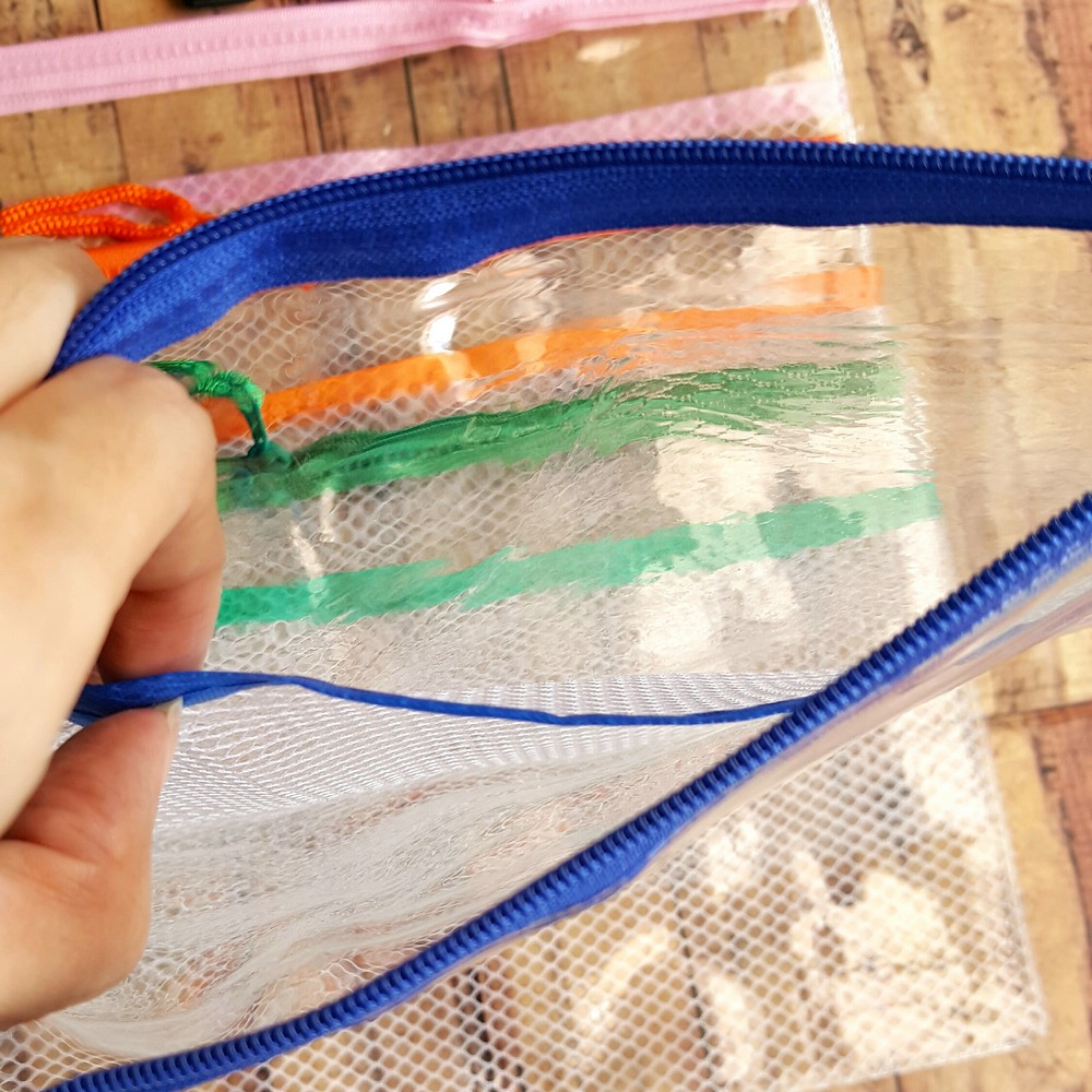 Trifelo Zipper Bag + Jaring A5 - Map Kantung - Map Plastik Resleting