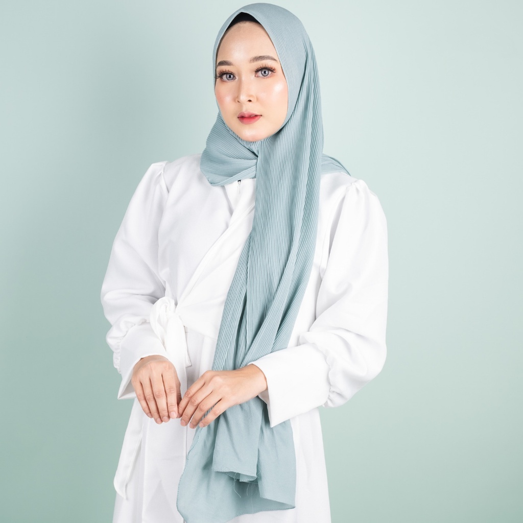 𝗖𝗮𝗿𝗲.𝗶𝗻 Pashmina Plisket Duyung Shawl 180x75 PREMIUM QUALITY (Tidak Full)-Wardah