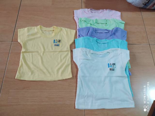 Baju Bayi kaos Oblong SNI size S ,M,L,XL (3pcs)