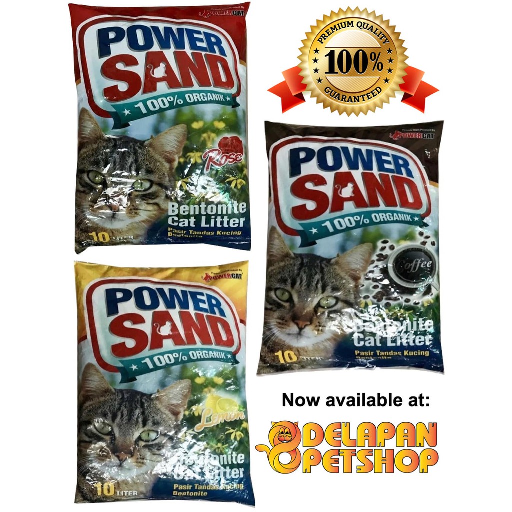 Jual POWER SAND Cat Litter 10L Pasir Kotoran Kucing / Pasir Gumpal