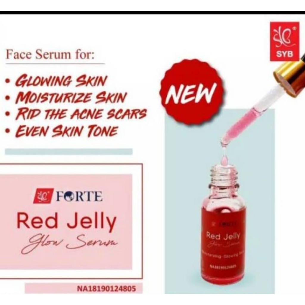 RED JELLY GLOW SERUM BY SYB FORTE ORIGINAL MEMBUAT WAJAH GLOWING