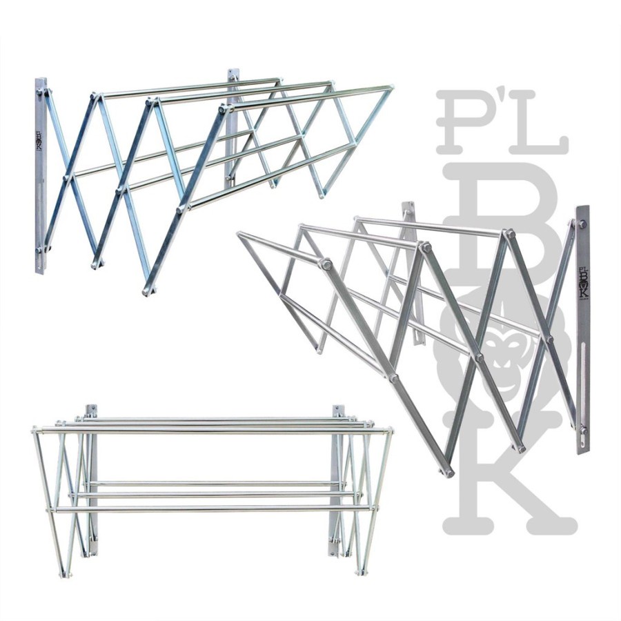 Jemuran Dinding Lipat PLBOK 200cm Anti Karat
