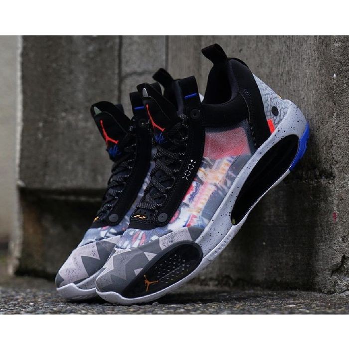 Sepatu Nike Air Jordan 34 Low Print Colorways Shopee Indonesia
