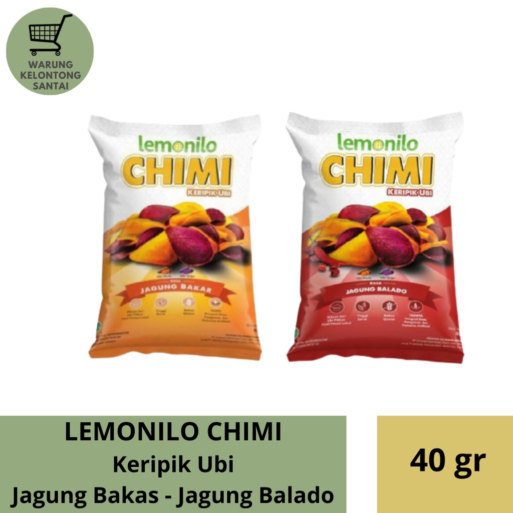 

LEMONILO Keripik Ubi CHIMI Rasa Jagung Bakar 40gr, Jagung Balado 40 gr