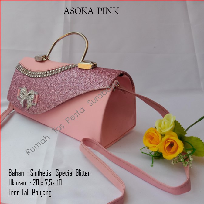 Tas Elegan ,Tas Slempang,Tas Etnik,ASOKA PINK