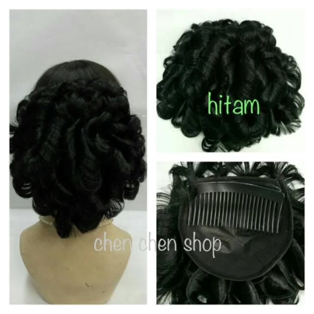 Sanggul sirkam/konde sirkam/sanggul curly