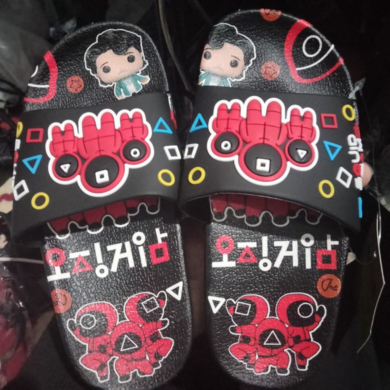 SANDAL HYS ORIGINAL KOKOP SELOP KARET IMPORT ANAK KARAKTER SQUID GAME EMPUK TAHAN AIR 009-14 UNTUK ANAK LAKI LAKI 25/35 BAHAN EMPUK NYAMAN DIPAKAI TERMURAH