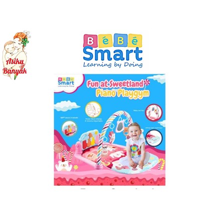 Bebe Smart Piano Playgym Fun At Sweet Music Playmat Sensory Play Mat Gym Musik Karpet Musical Kick Shopee Indonesia