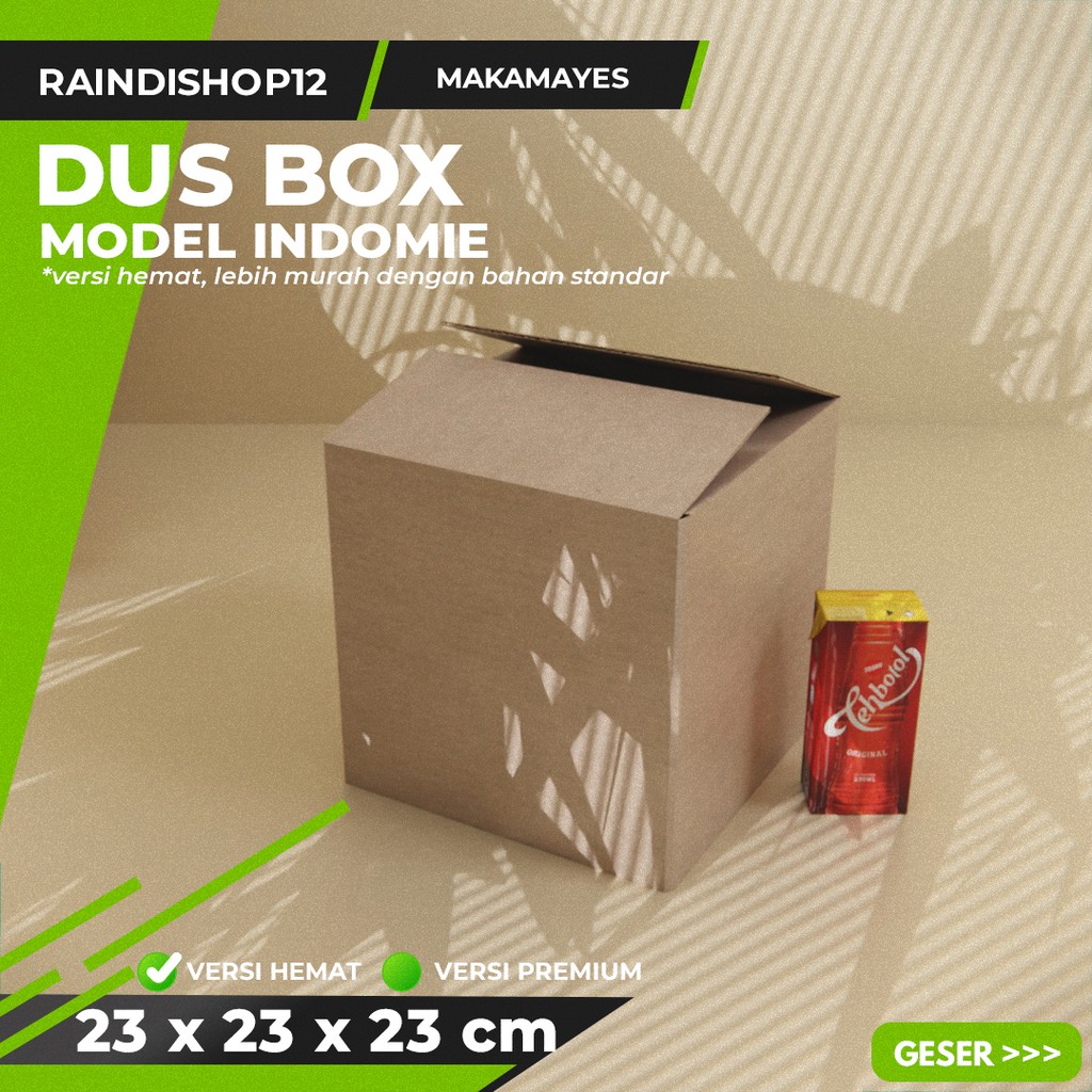

BOX 23 X 23 X 23 CM KARDUS KOTAK KEMASAN PACKAGING KADO POLOS