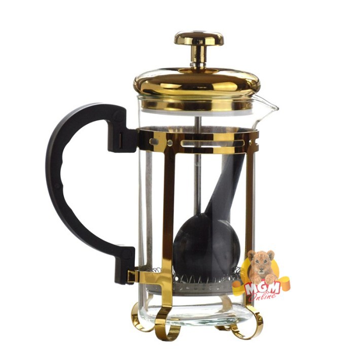 GOLD French Press 350ml Tebal Coffee Plunger Saringan Kopi atau Teh