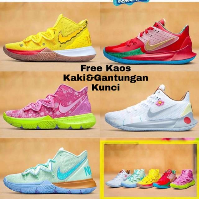 sepatu nike kyrie spongebob