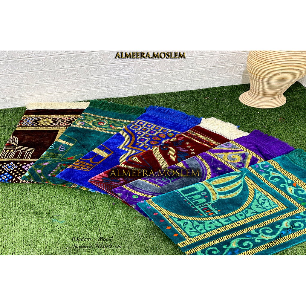 Sajadah Turkey Turki Supur Spigel Ukuran Dewasa / Grosir Sejadah Murah By Almeera.Moslem