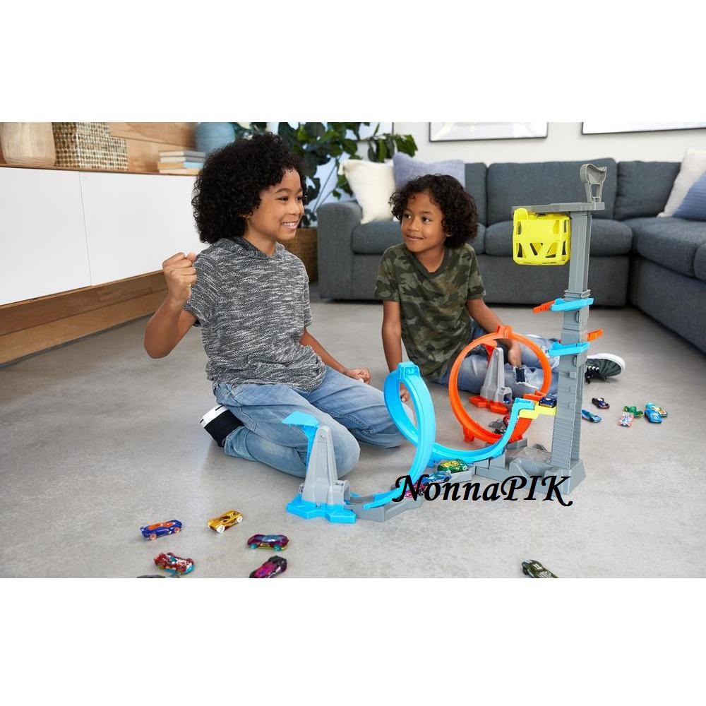 TERMURAH ! Hot Wheels Loop &amp; Launch Hotwheels Track Diecast Ori Mattel