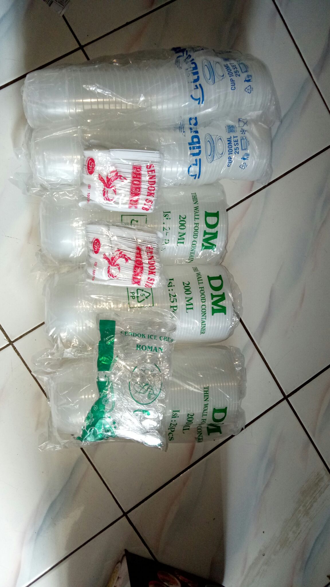 Mangkok Bulat 200ml - Mangkuk Thinwall Plastik- Isi 25pcs Jakarta