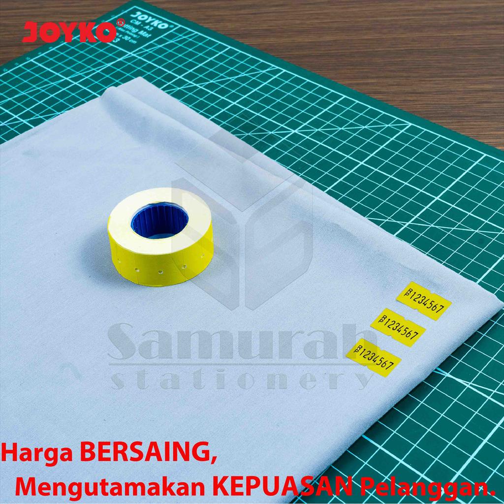 

Kertas Label Rol 1Baris Joyko LB-1LY Kuning Per Slop Isi 10 Rol @ 600 Labell / Price Labels 1 Line