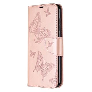 Flip Case Bahan Kulit Pu Motif Kupu  Kupu  3d  Untuk Nokia 2 