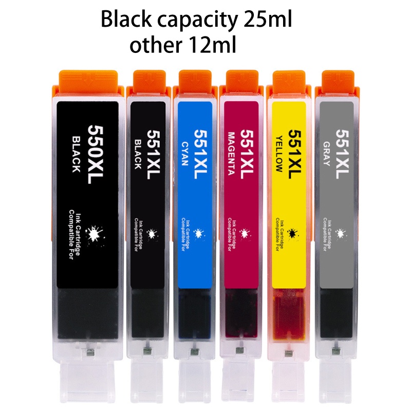 Cartridge Tinta 550XL 551XL PGI-550 CLI-551 Untuk Pixma MX925 IP7250 IP8750