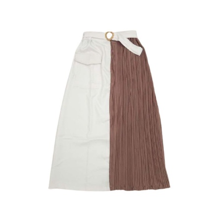 LIGHT WEEK ROK PLISKET / TWO TONE SKIRT CRUELLA / KOREAN SKIRT