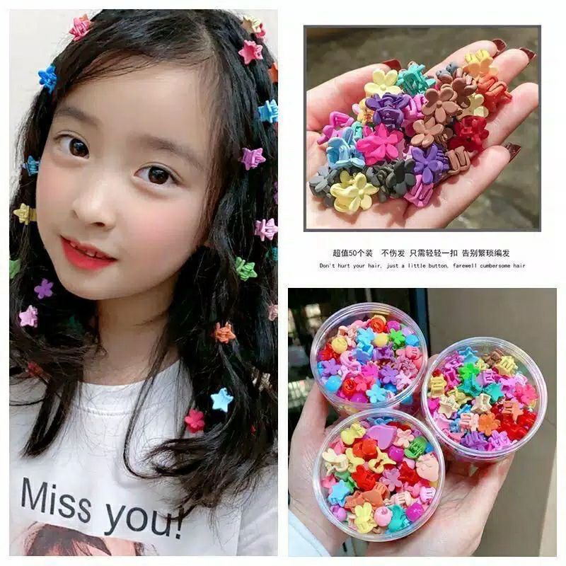 10PCS JEPIT RAMBUT MINI MODEL LUCU / JEPIT RAMBUT ANAK FGH03