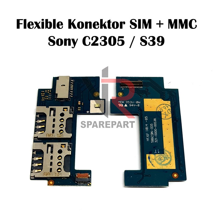 FLEXIBLE CONNECTOR SIM SONY C2305 / S39 KONEKTOR SIM CARD + MMC