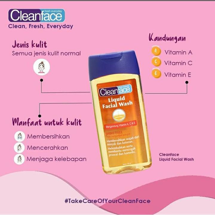 ✨LACIKOSME✨CLEAN FACE LIQUID FACIAL WASH - SMOOTH TONER SKIN CARE BPOM ORIGINAL